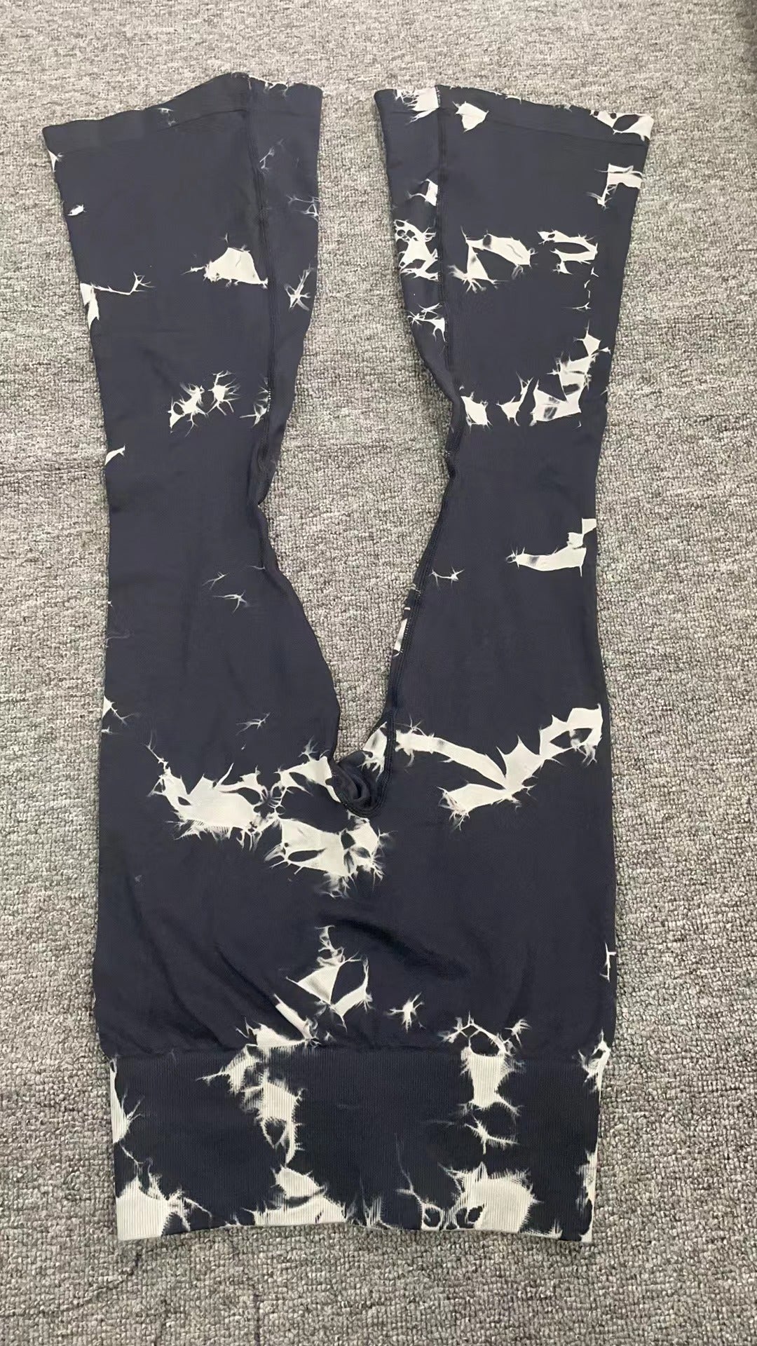 Fashion Tie Dye Printed Yoga Bell-Bottomed Pants Seamless High Waist Quick-drying Fitness Running Sports Leggings Women Flares Fashion Tie Dye Printed Yoga Bell-Bottomed Pants Seamless High Waist Quick-drying Fitness Running Sports Leggings Women Flares